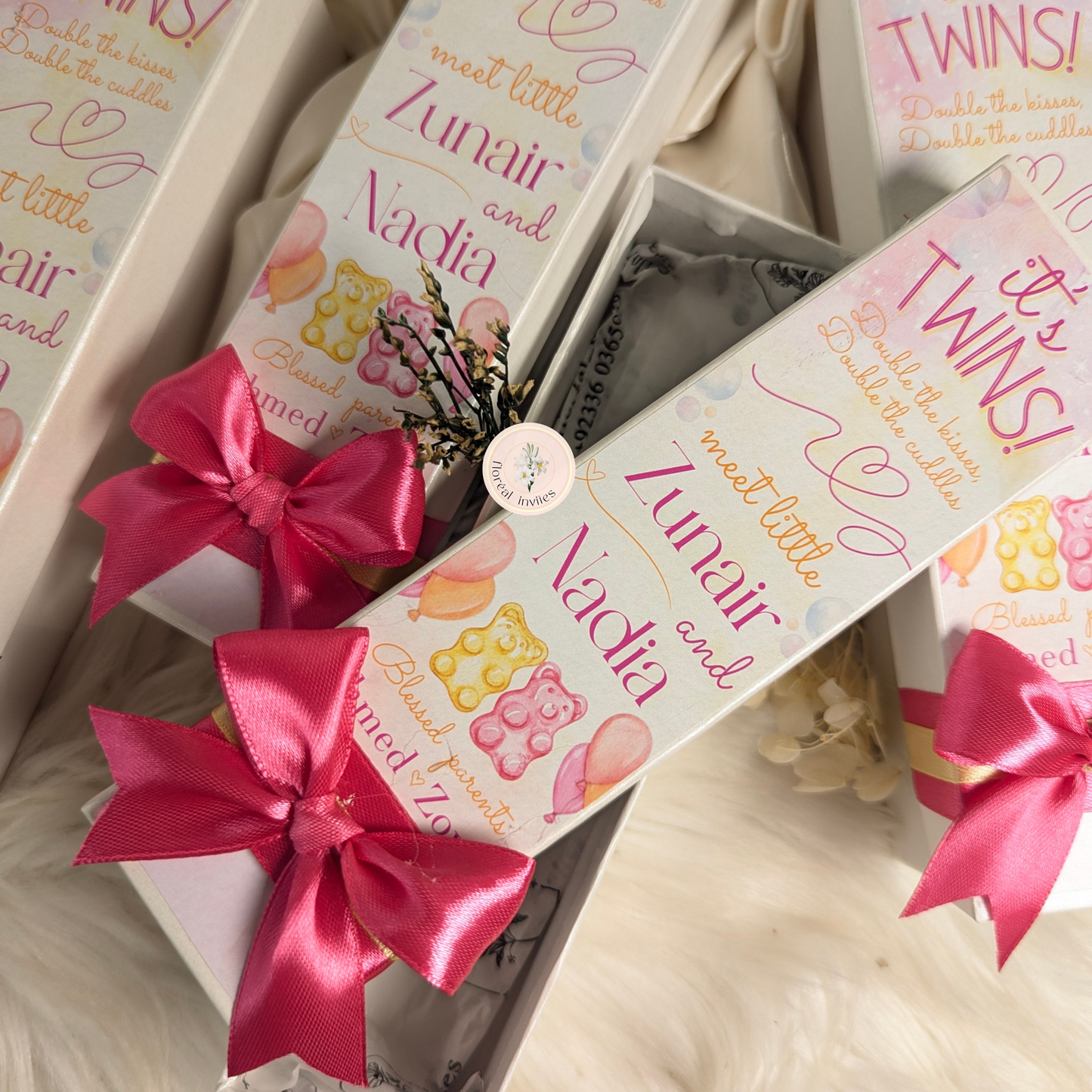 Gummy Bears - Twin Announcement Box