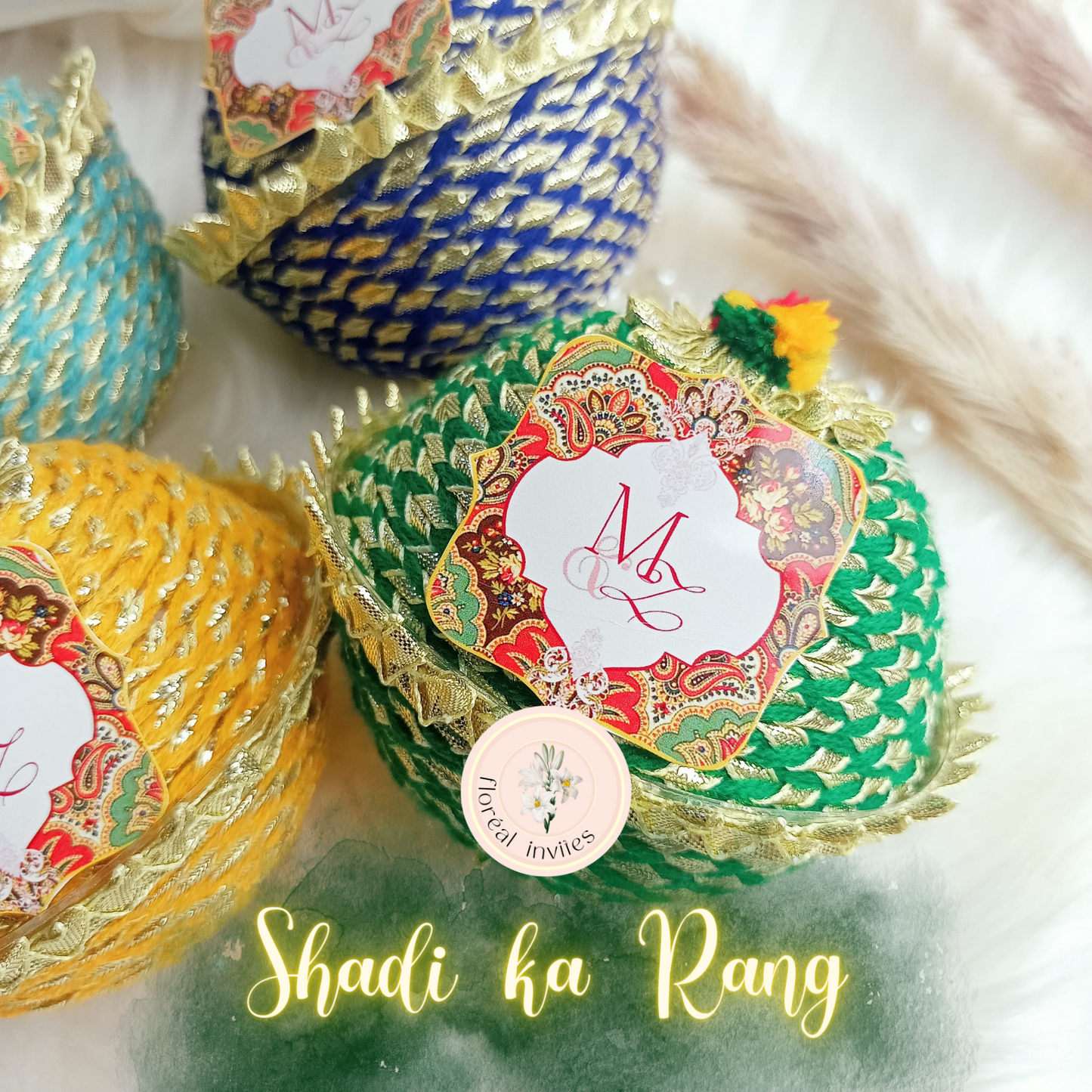 Potlis With Bags - Gota Boxes