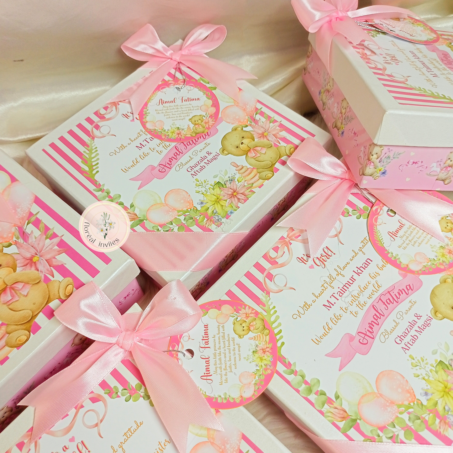 Pastel Pinkie - Baby Girl Announcement Box