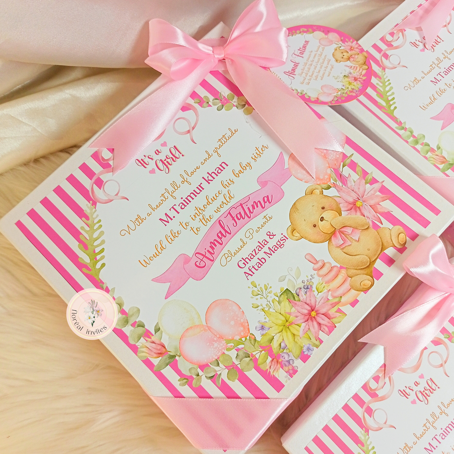 Pastel Pinkie - Baby Girl Announcement Box