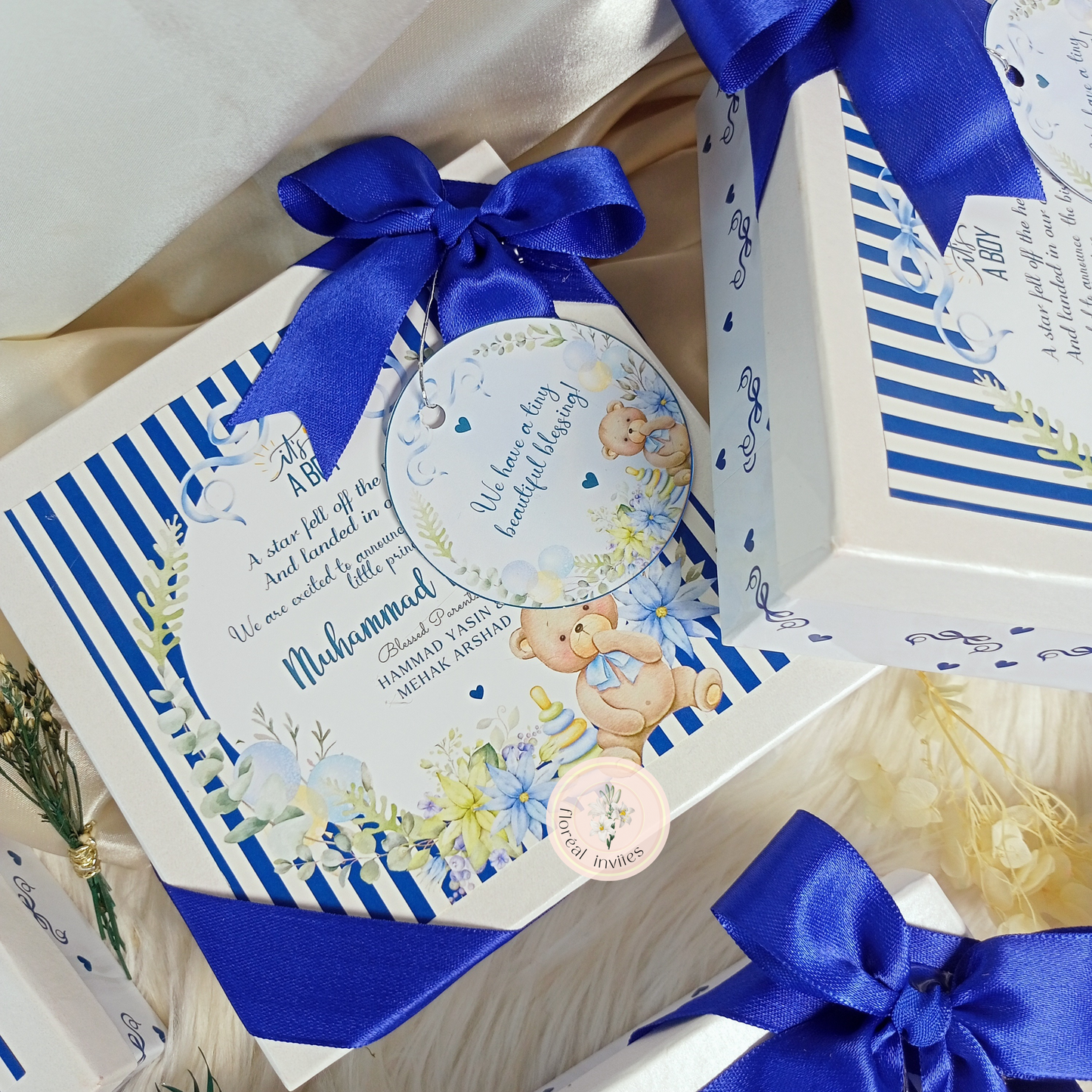 Royalty - Baby Boy Announcement Box
