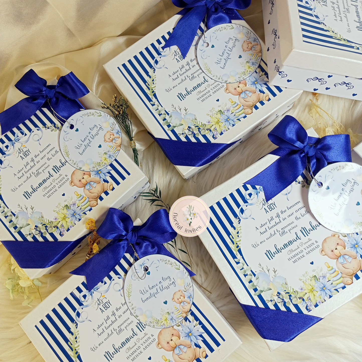 Royalty - Baby Boy Announcement Box