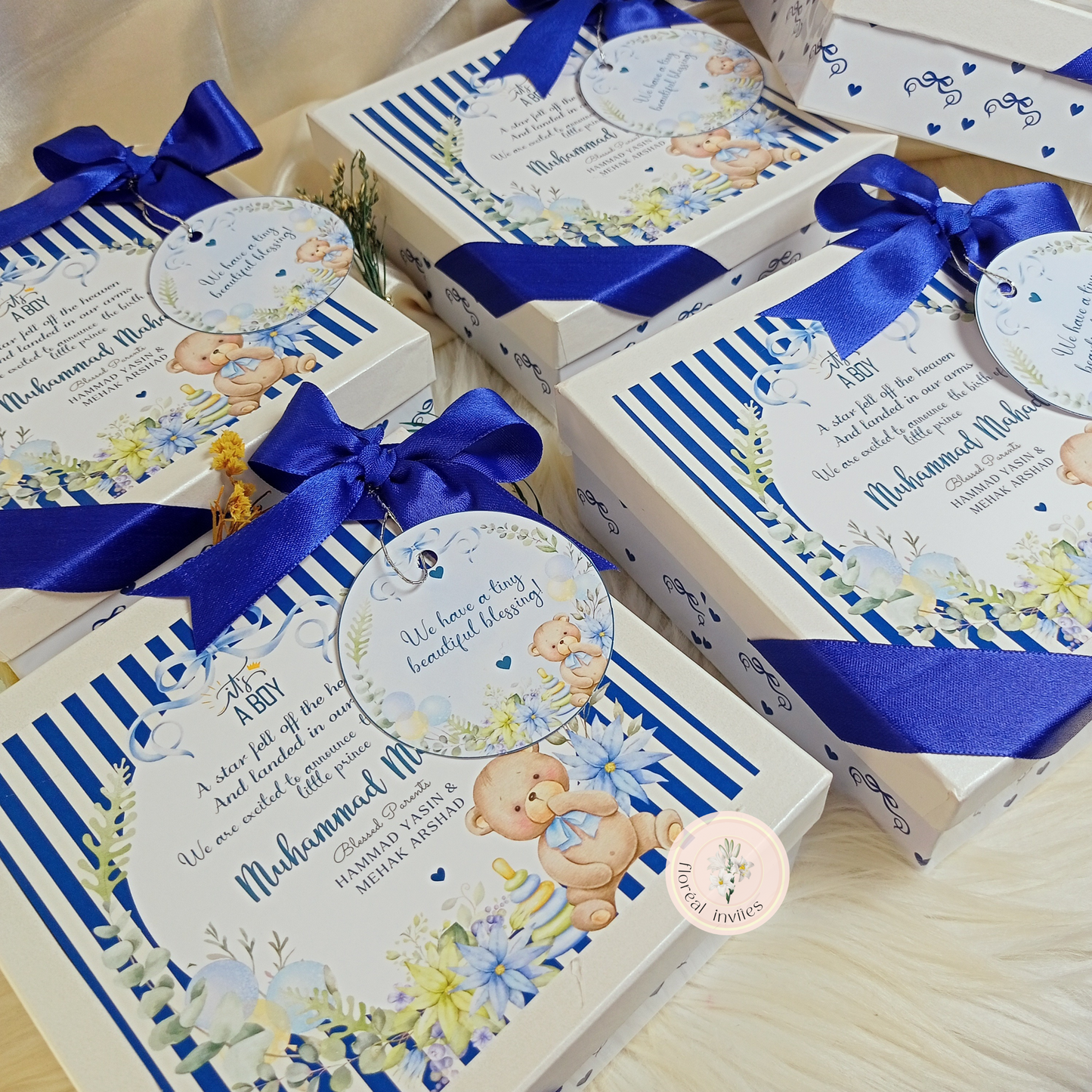 Royalty - Baby Boy Announcement Box