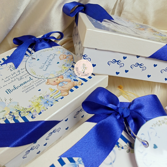 Royalty - Baby Boy Announcement Box