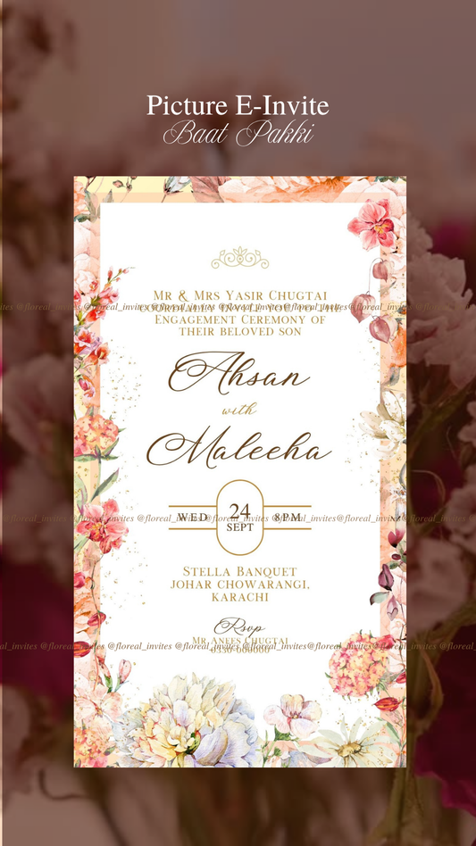 Pastel Florals Digital Invite