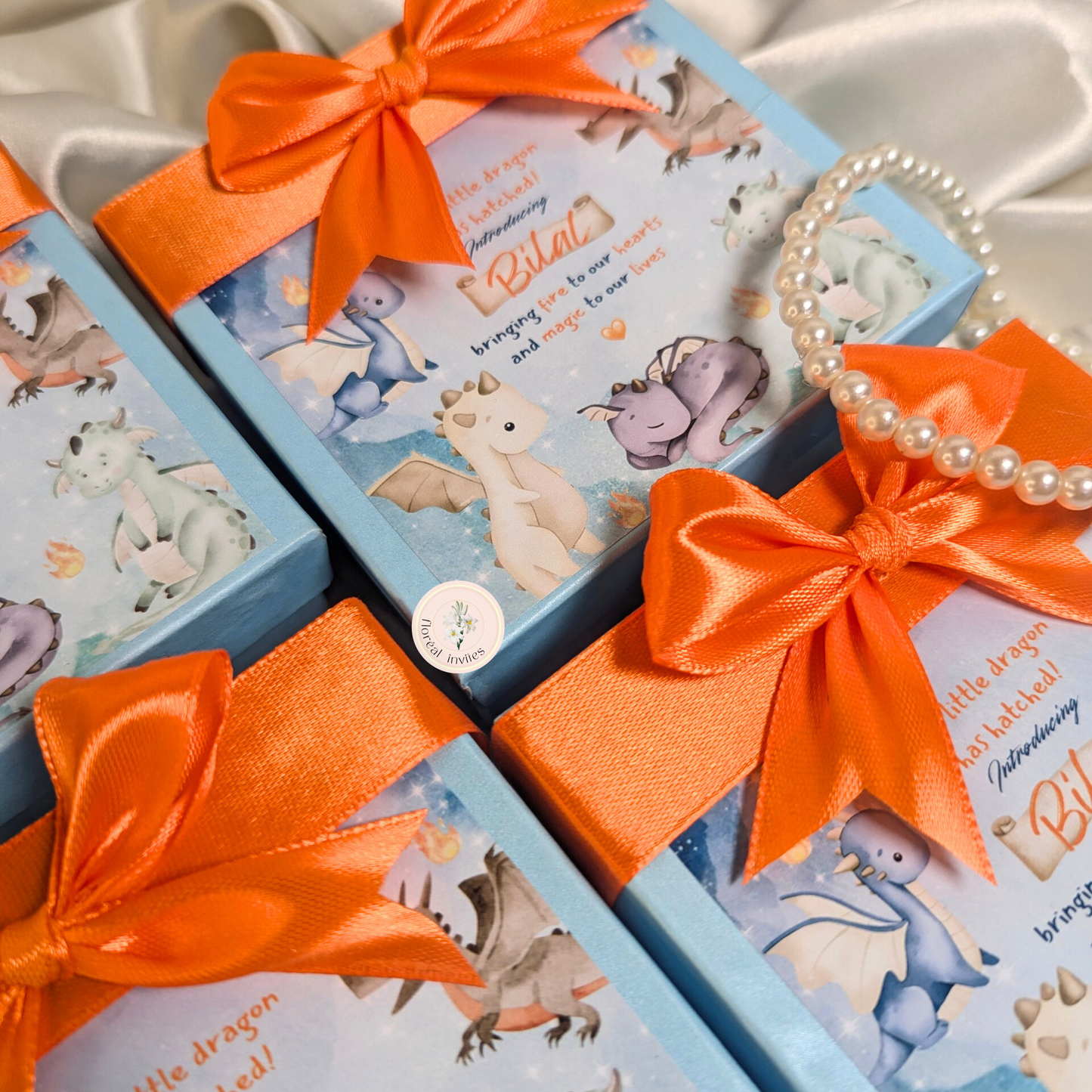 Dragons Breath - Baby Boy Announcement Box