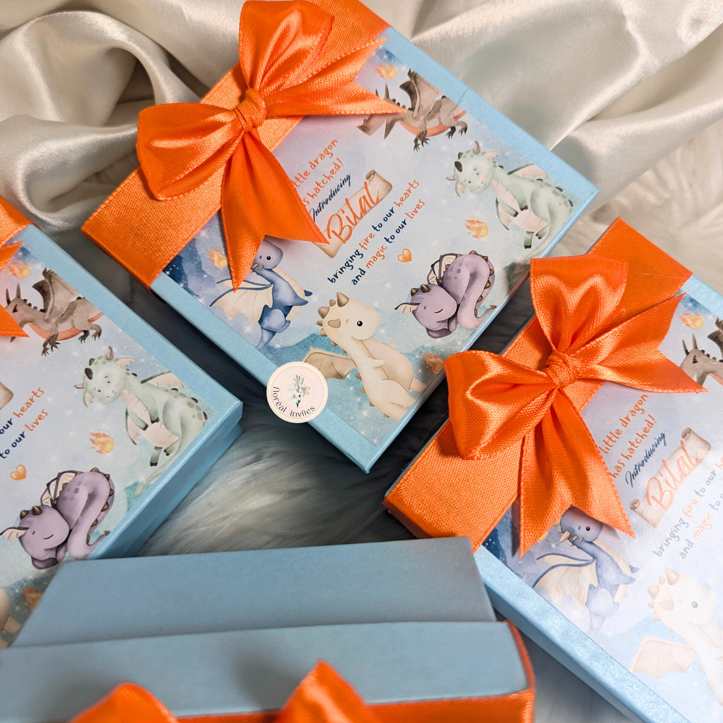 Dragons Breath - Baby Boy Announcement Box