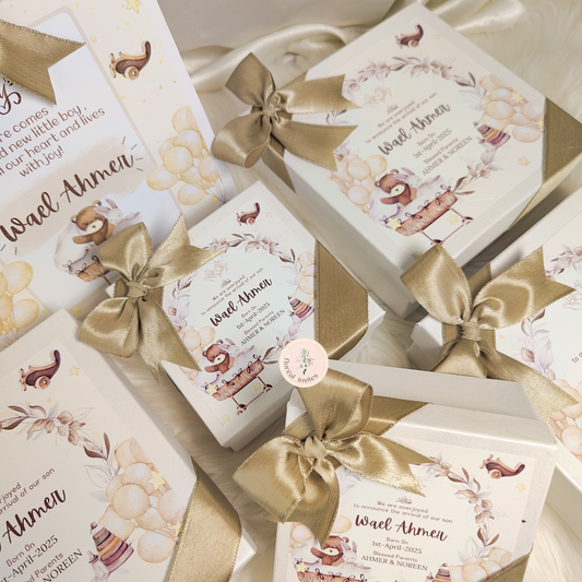 All about that Brown - Baby Boy Announcement Box