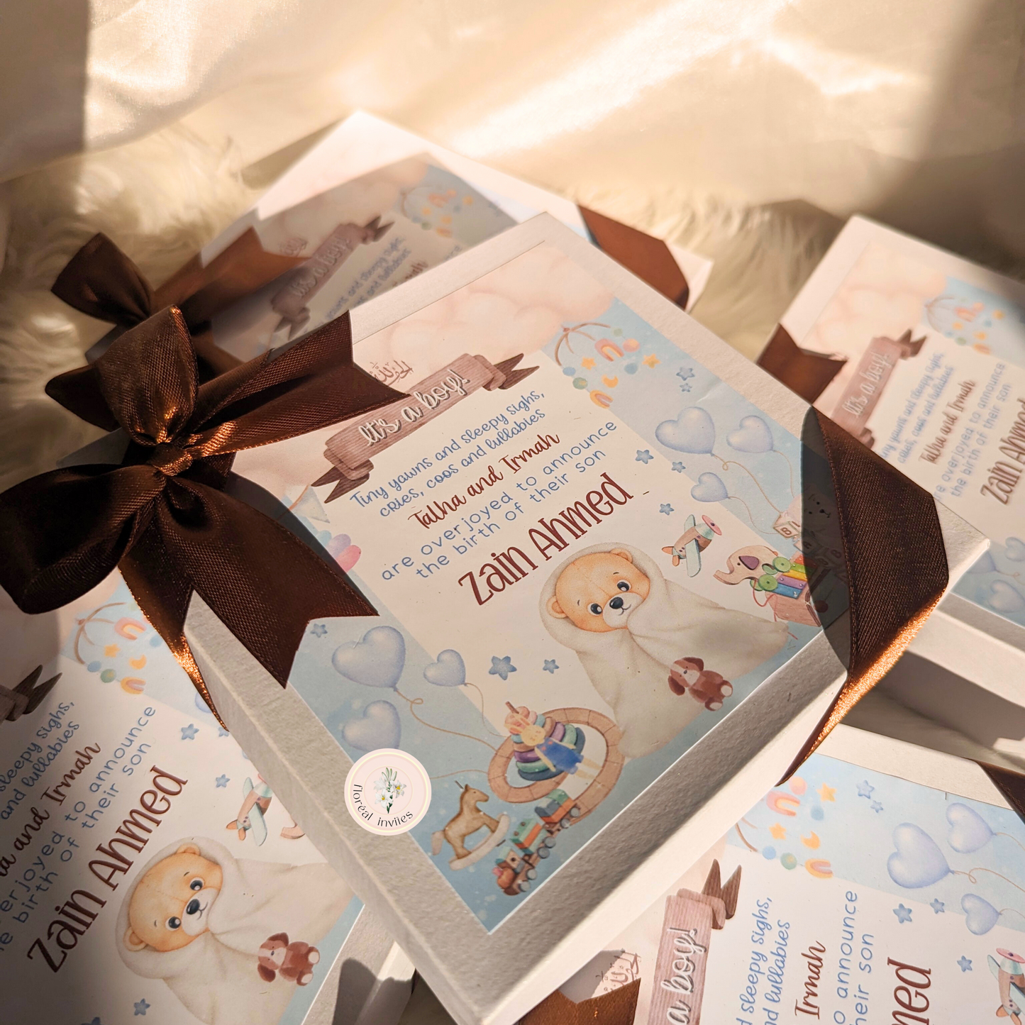 Just a Wee Baby - Baby Boy Announcement Box