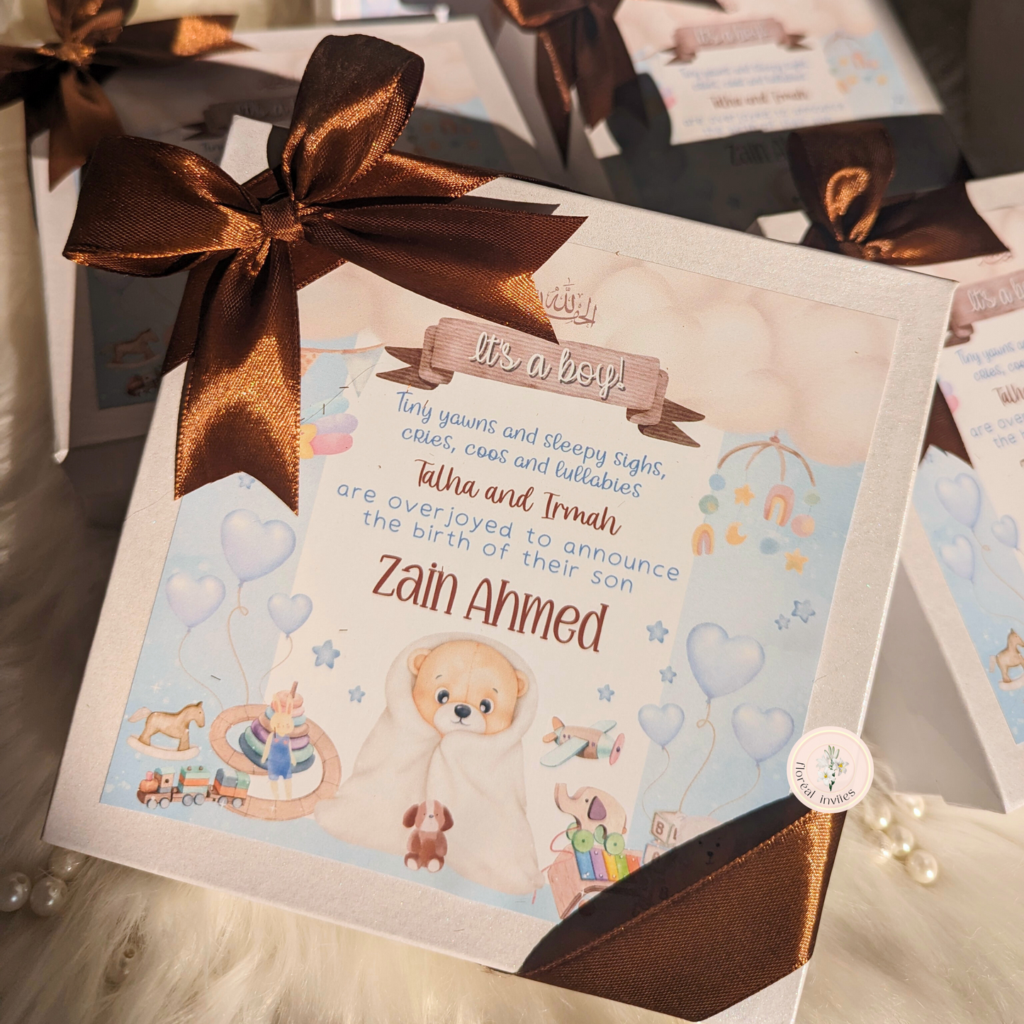 Just a Wee Baby - Baby Boy Announcement Box
