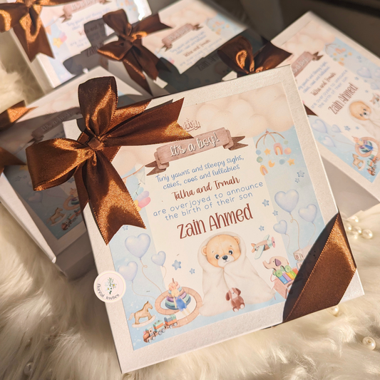 Just a Wee Baby - Baby Boy Announcement Box