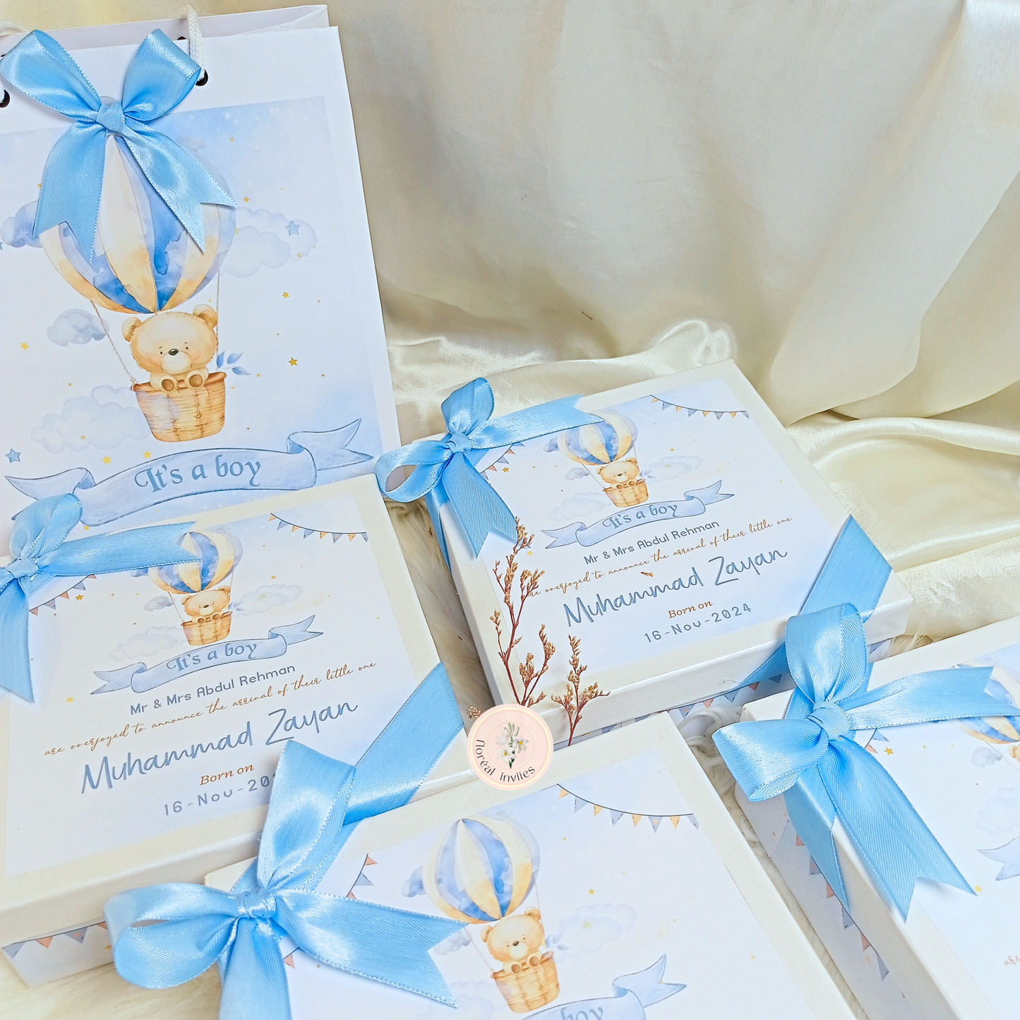 Lullaby - Baby Boy Announcement Box