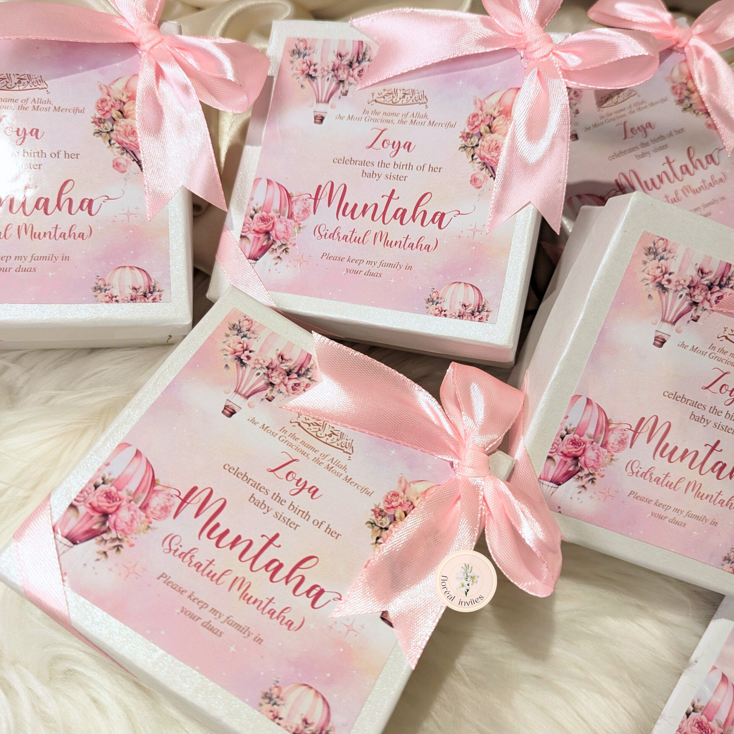 Pink Delights - Baby Girl Announcement Box