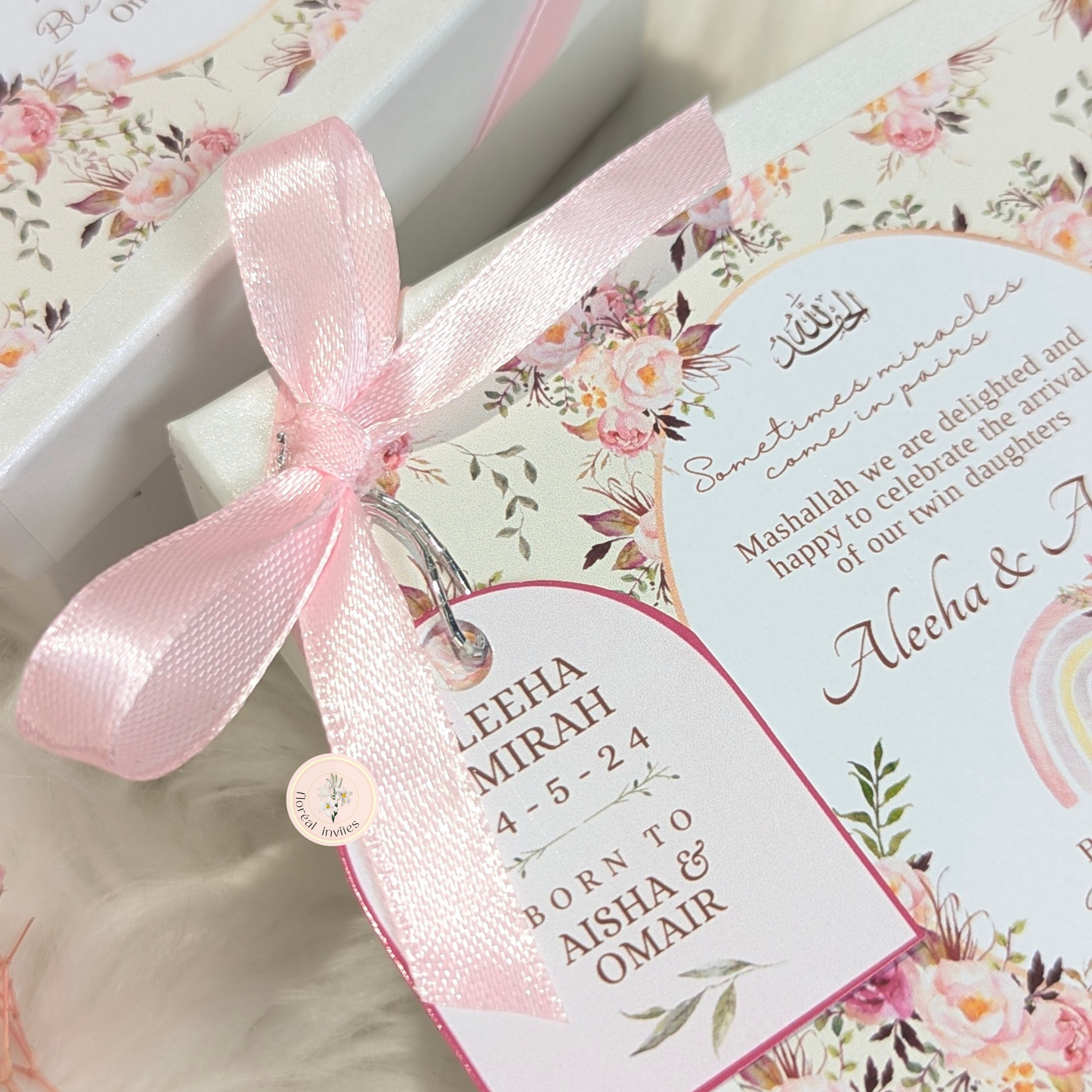 Pookie - Baby Girl Announcement Box