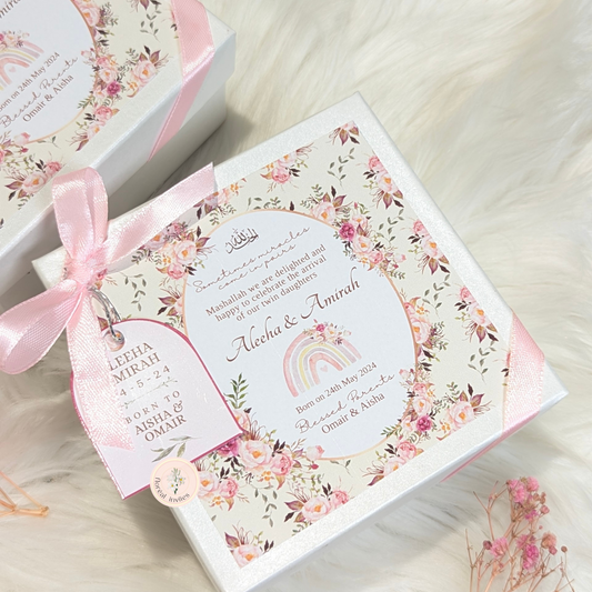 Pookie - Baby Girl Announcement Box