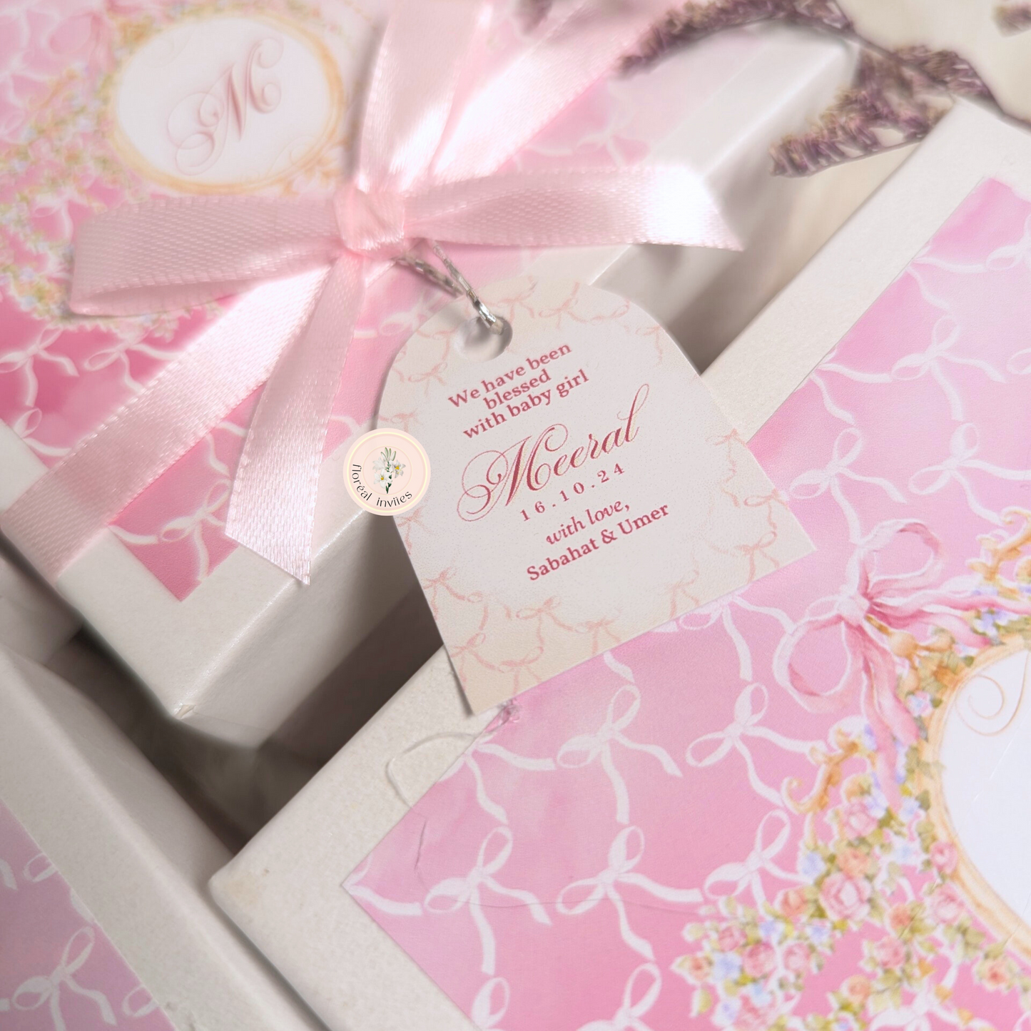 A Princess Is Born - Baby Girl Announcement Box