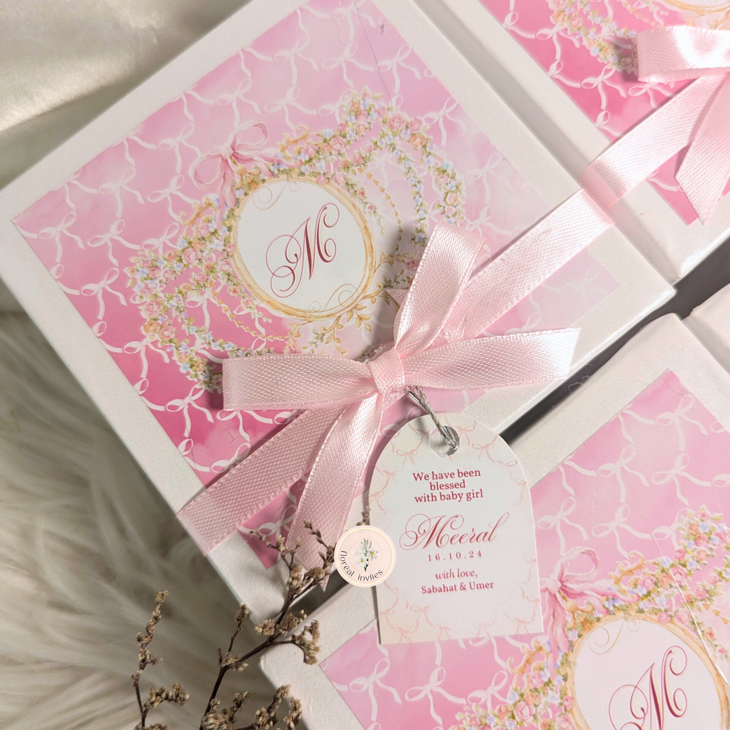 A Princess Is Born - Baby Girl Announcement Box