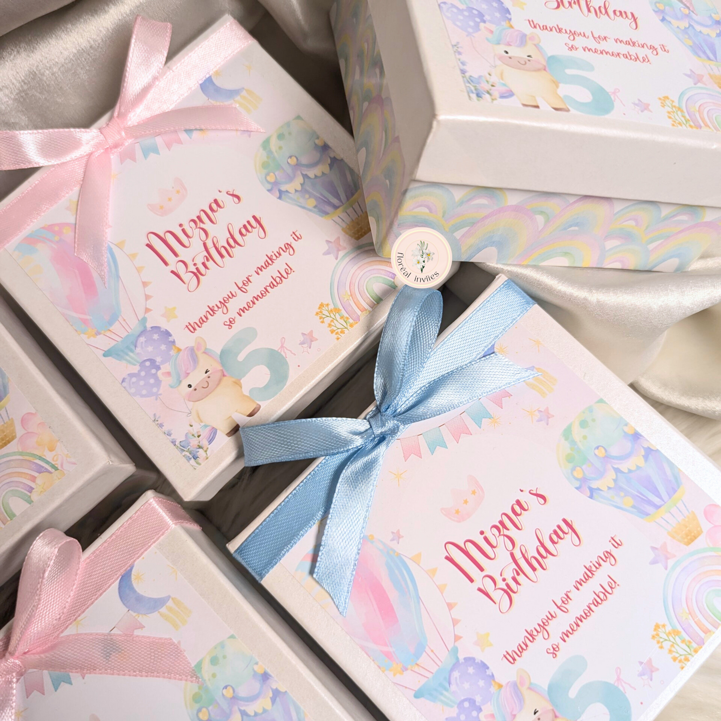 Pastel Party - Baby Girl Announcement Box