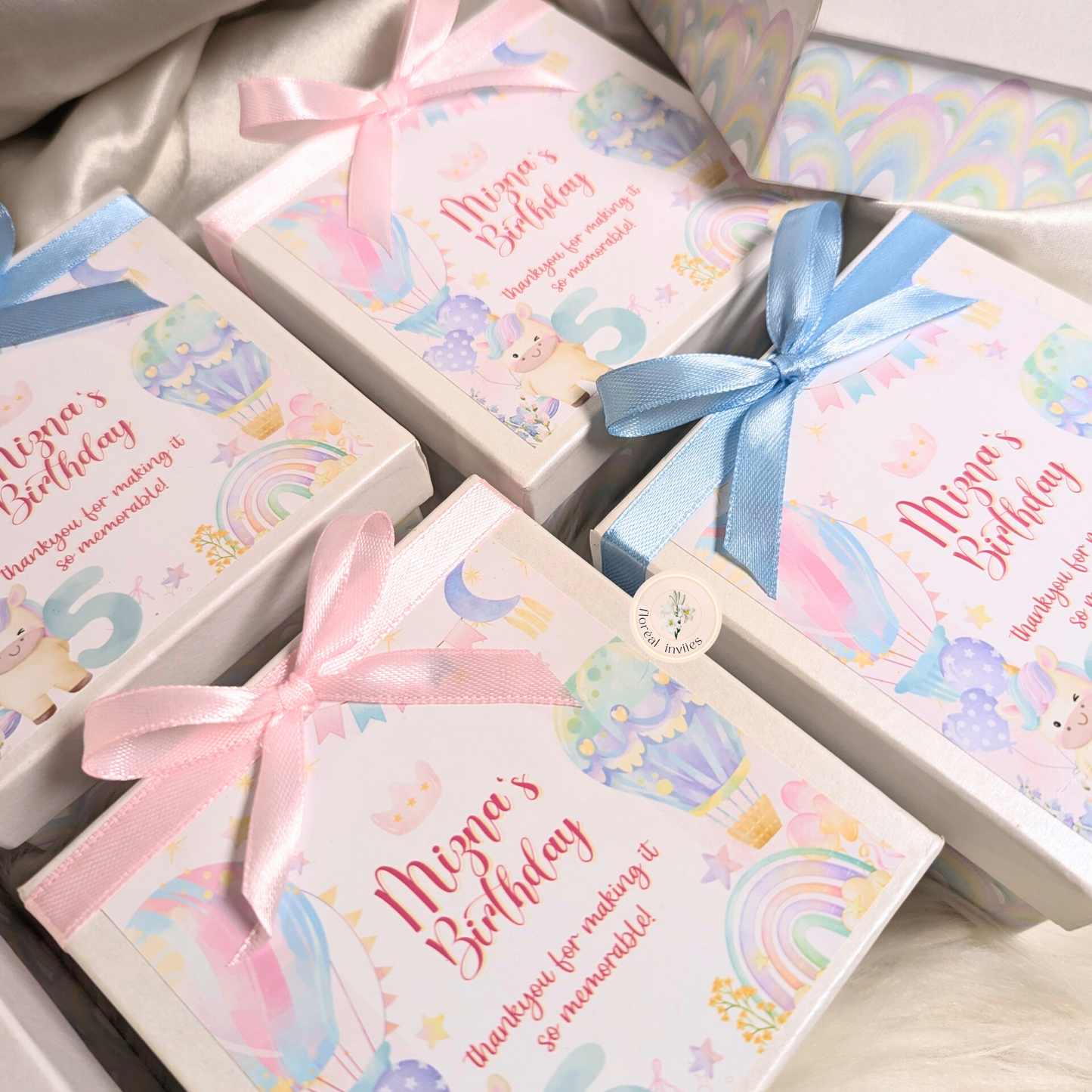 Pastel Party - Baby Girl Announcement Box