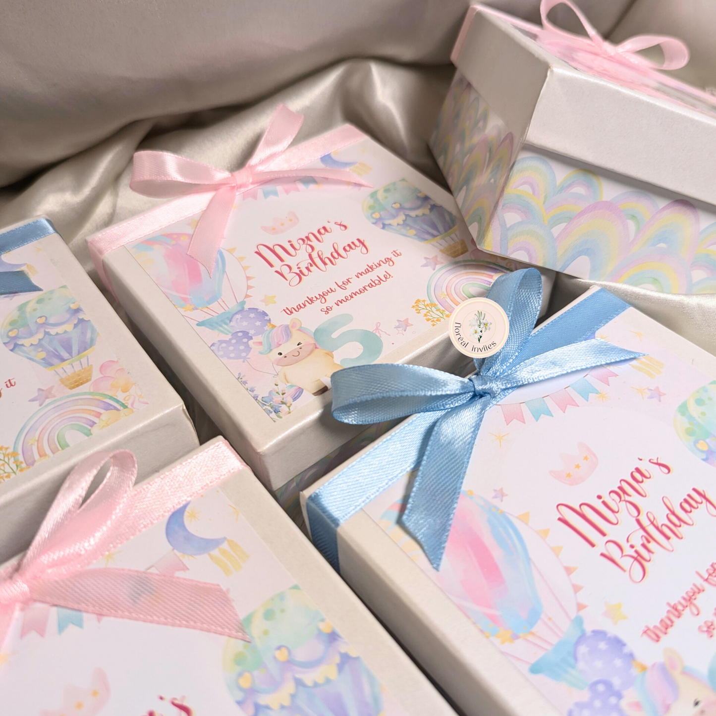 Pastel Party - Baby Girl Announcement Box