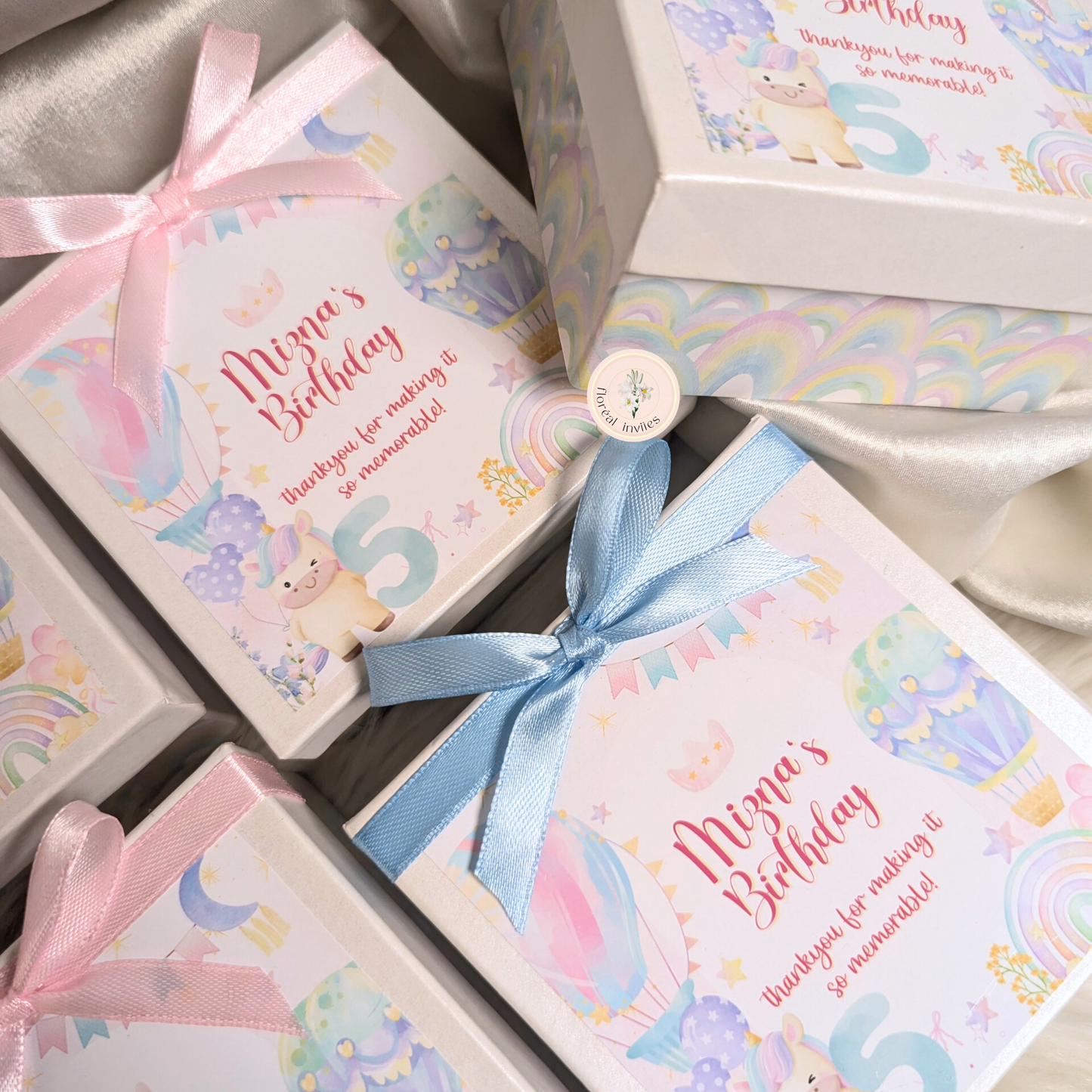 Pastel Party - Baby Girl Announcement Box
