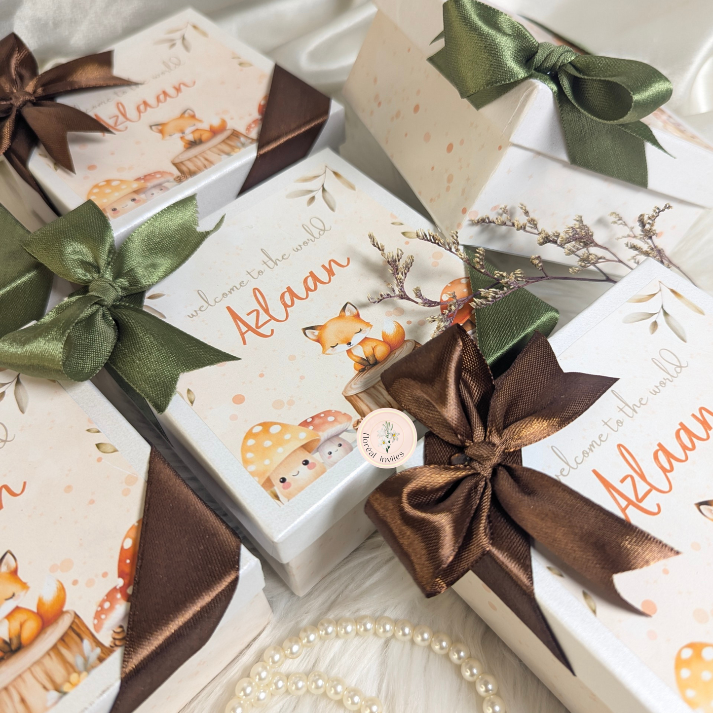 Fauxe - Baby Boy Announcement Box