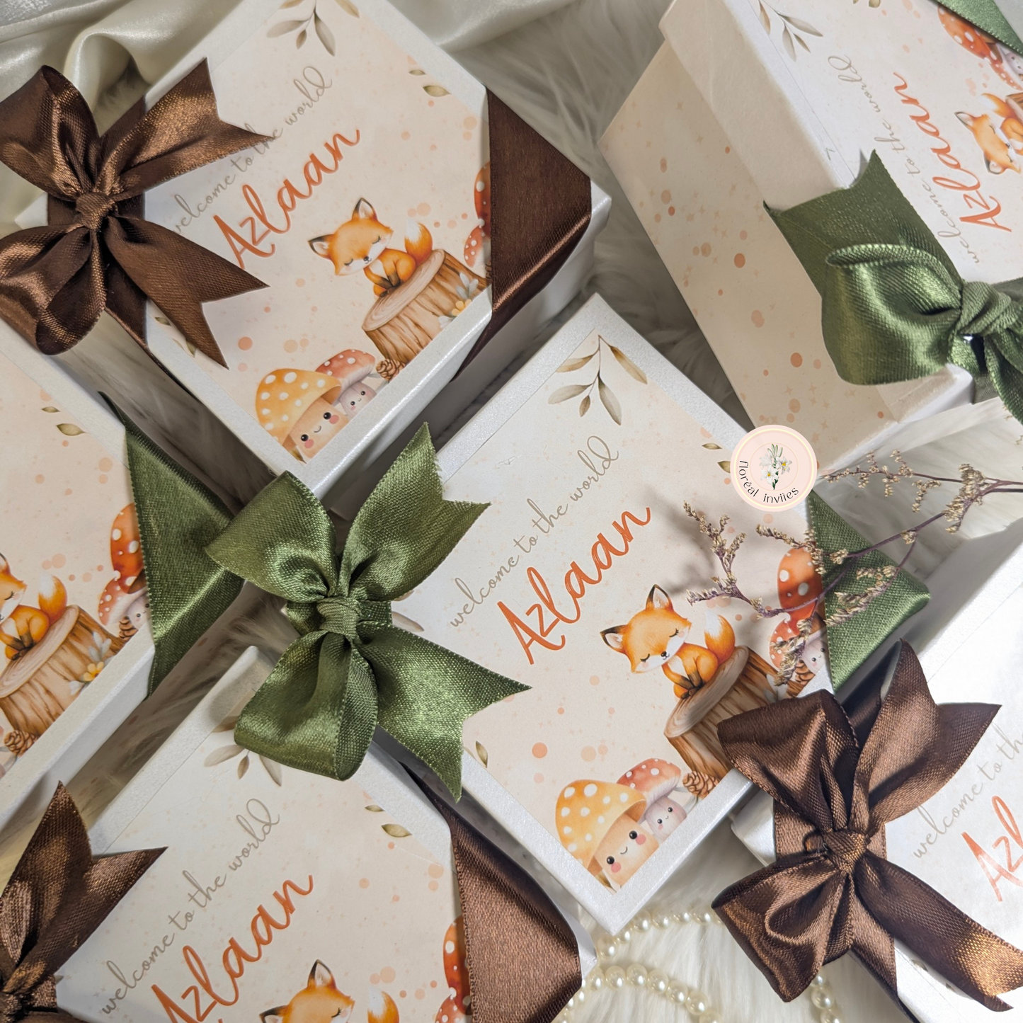 Fauxe - Baby Boy Announcement Box