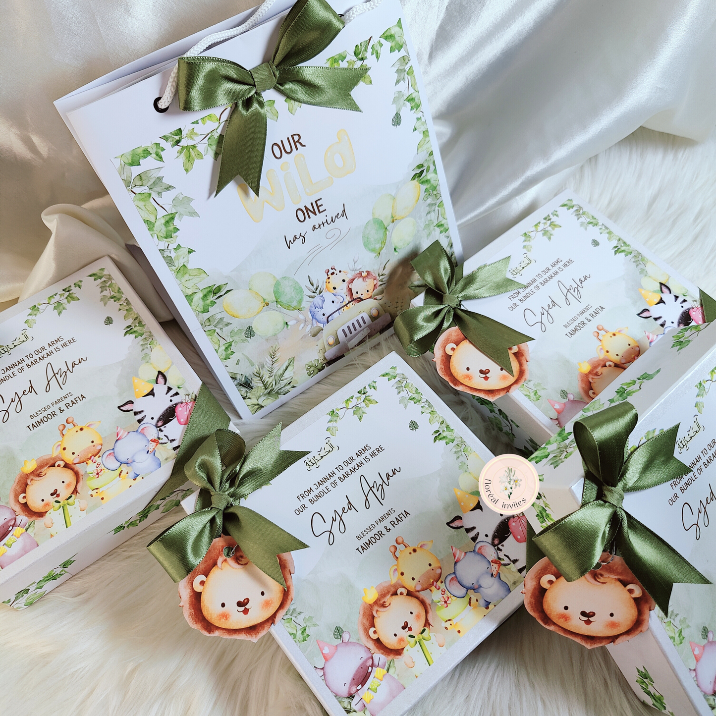 A Wild Mufasa - Baby Boy Announcement Box