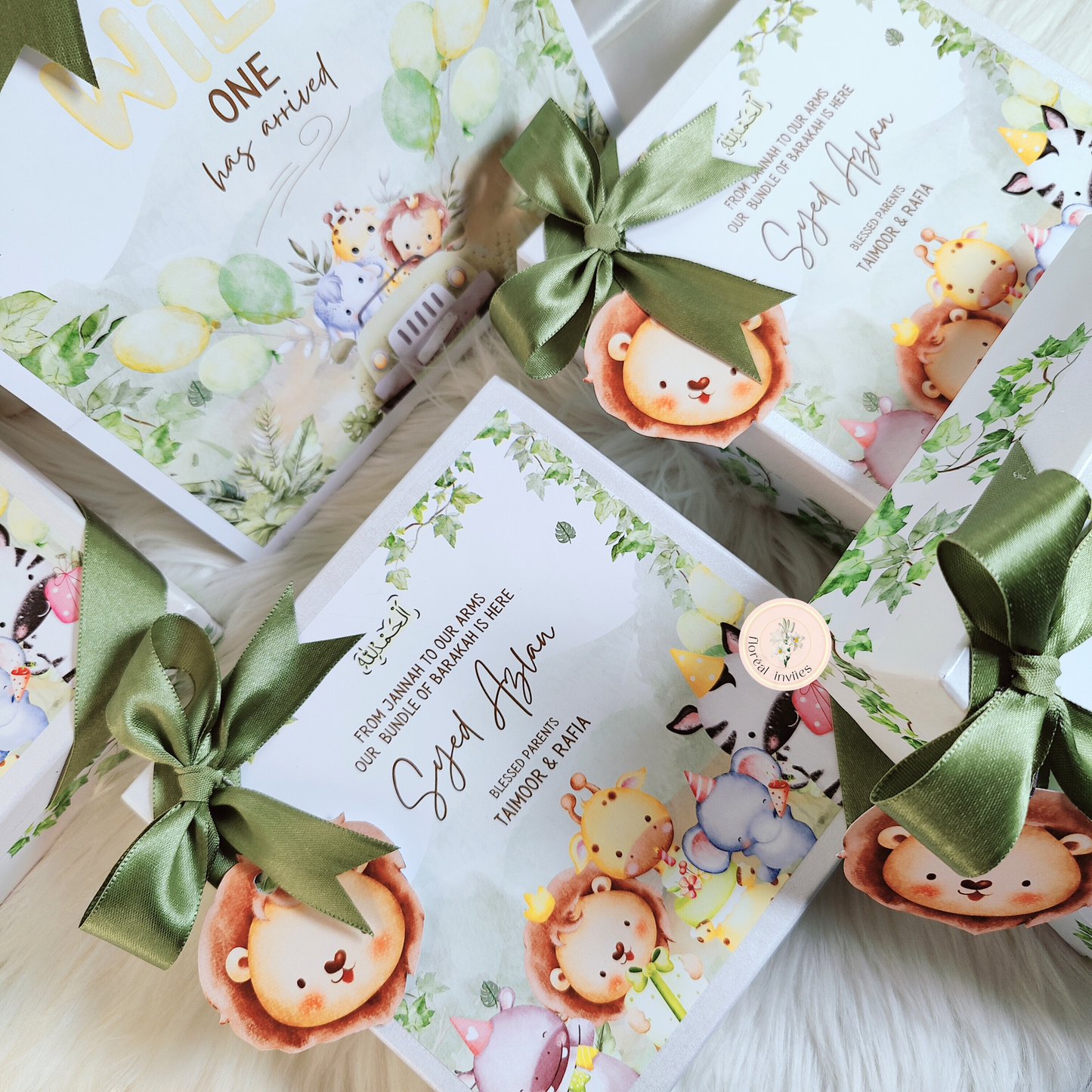 A Wild Mufasa - Baby Boy Announcement Box