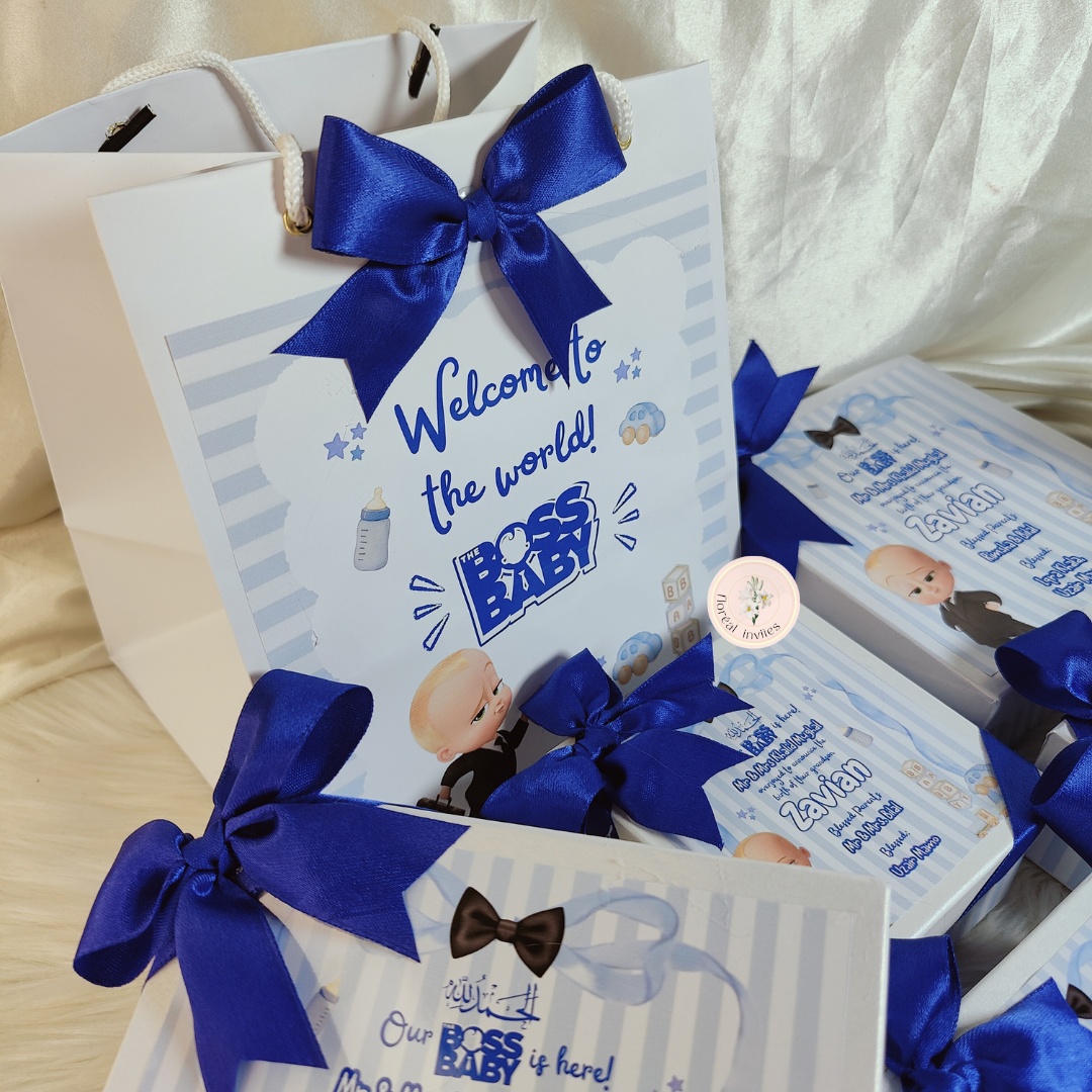 Baby Billionaire - Baby Boy Announcement Box