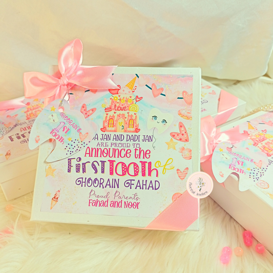 Toothie Fruttie - Baby Girl Announcement Box