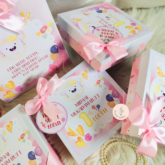 Twinkle Tooth - Baby Girl Announcement Box