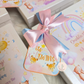 Double Rainbow - Twin Baby Announcement Box