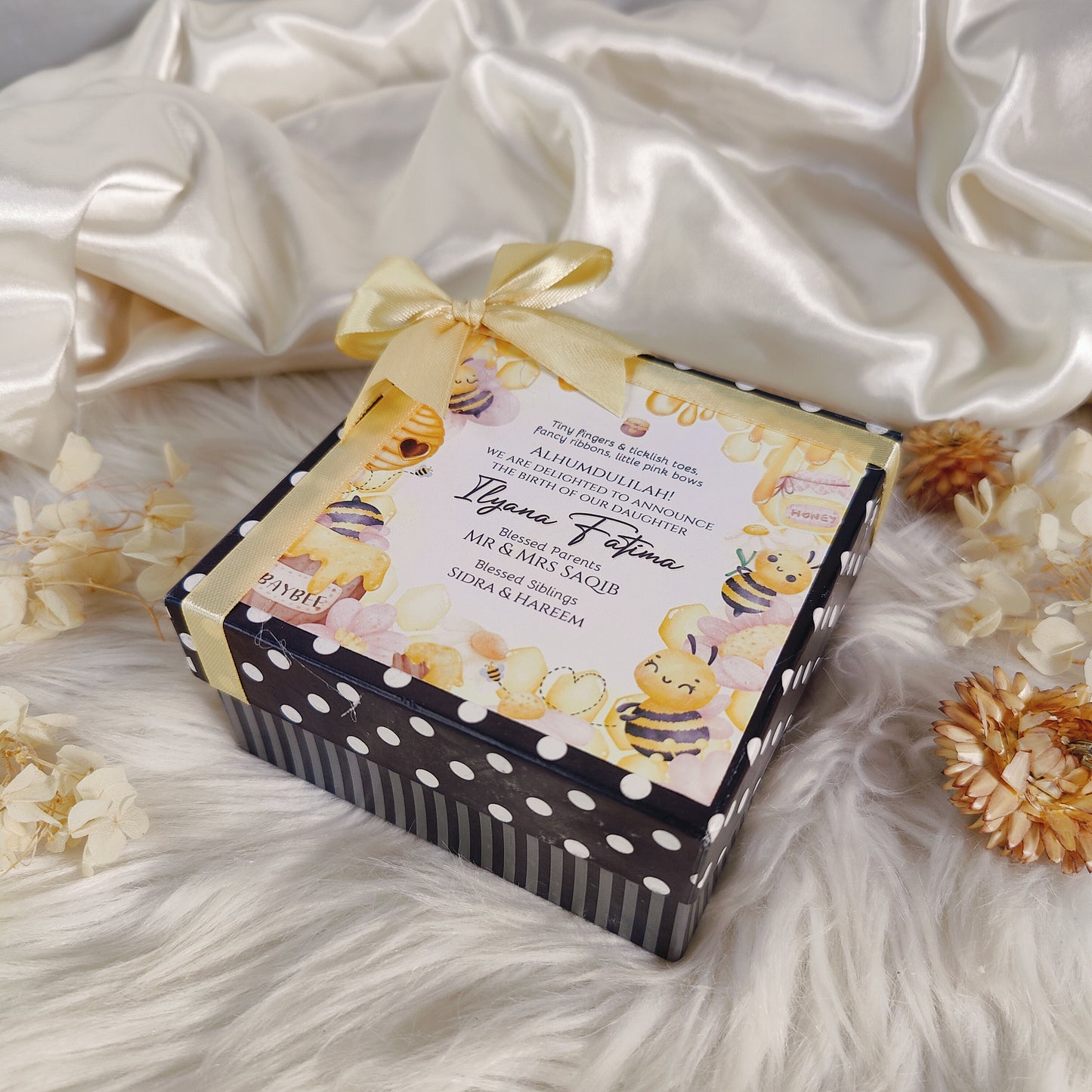 Honey Honey / Carz Crazy - (Pao 4x4x2) Baby Announcement Box