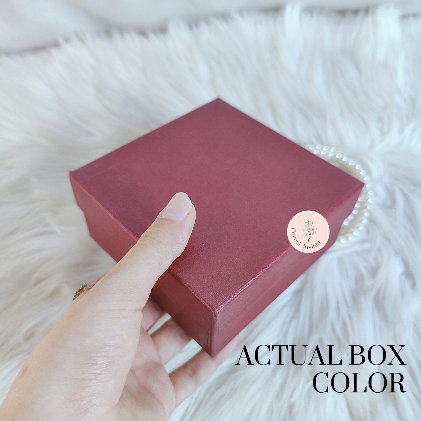 Bridal Red - (Pao 4x4x2) Meethai Box