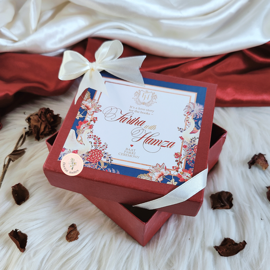 Bridal Red - (Pao 4x4x2) Meethai Box