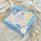Landing with Love - (Halfkg 6x6x2) Baby Announcement Box