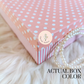 Pink Hearts - (Halfkg 6x6x2) Baby Announcement Box