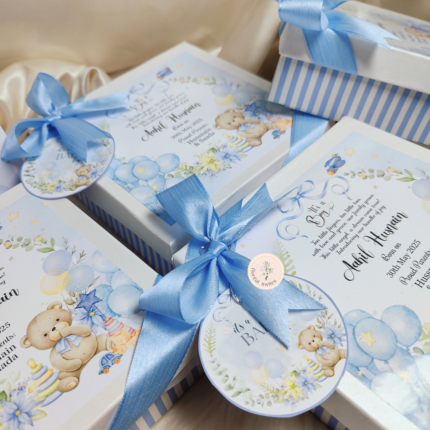 Blueberry - Baby Boy Announcement Box