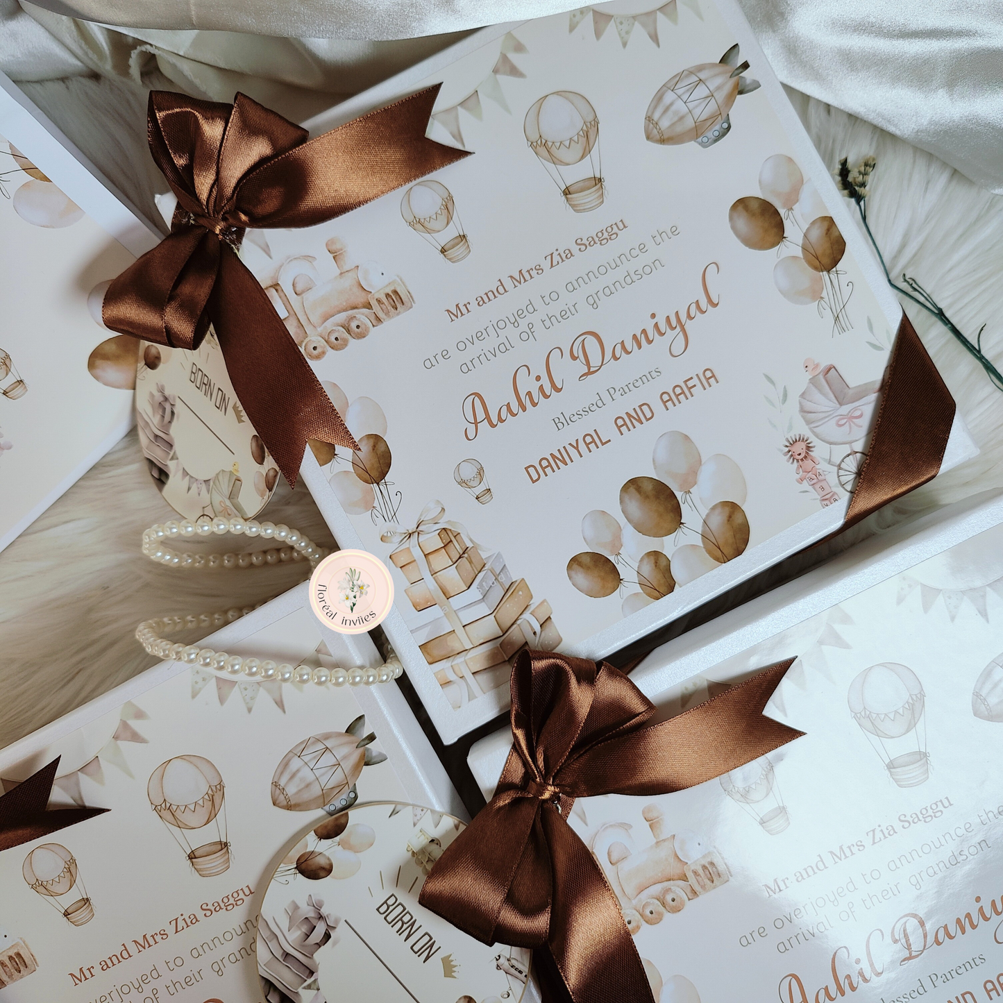 Chocolate Galore - Baby Boy Announcement Box