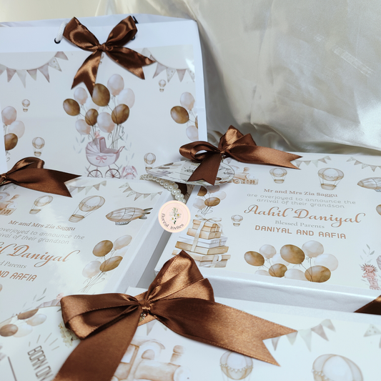 Chocolate Galore - Baby Boy Announcement Box