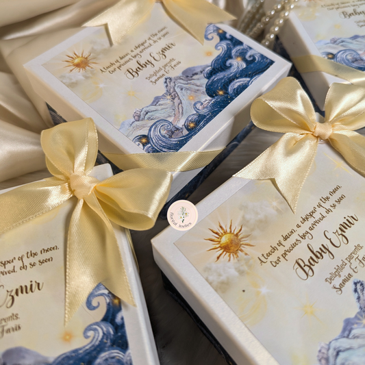 Ocean Blue - Baby Boy Announcement Box