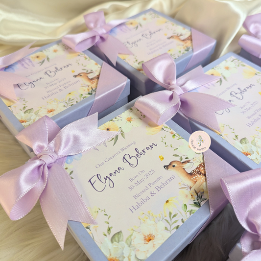 Oh Deer! - Baby Girl Announcement Box