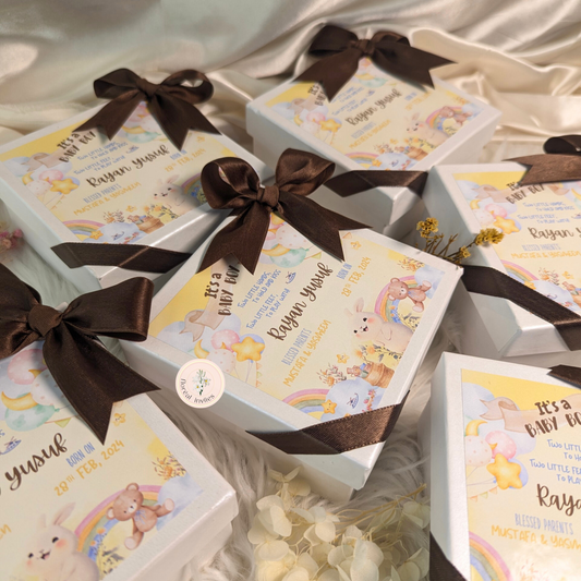 The Cutest Hop - Baby Boy Announcement Box
