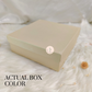 Beige Teddies  - Baby Girl Announcement Box
