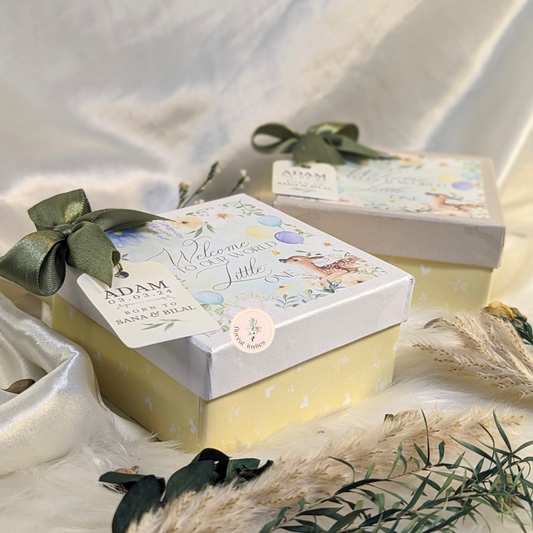 Caught in the Headlights - Baby Boy Announcement Box
