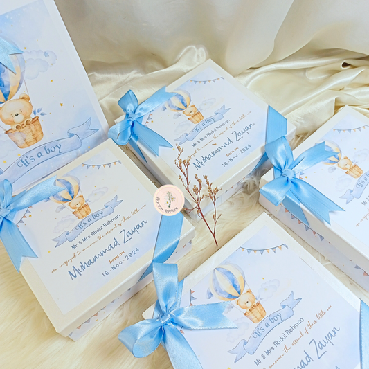 Lullaby - Baby Boy Announcement Box