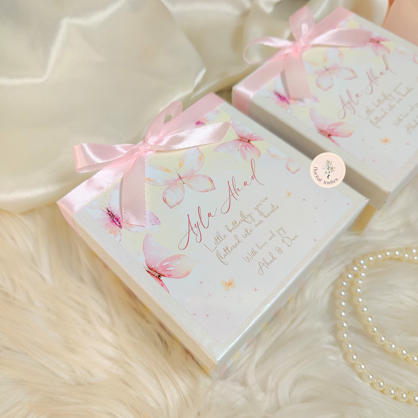 Enchanted - Baby Girl Announcement Box