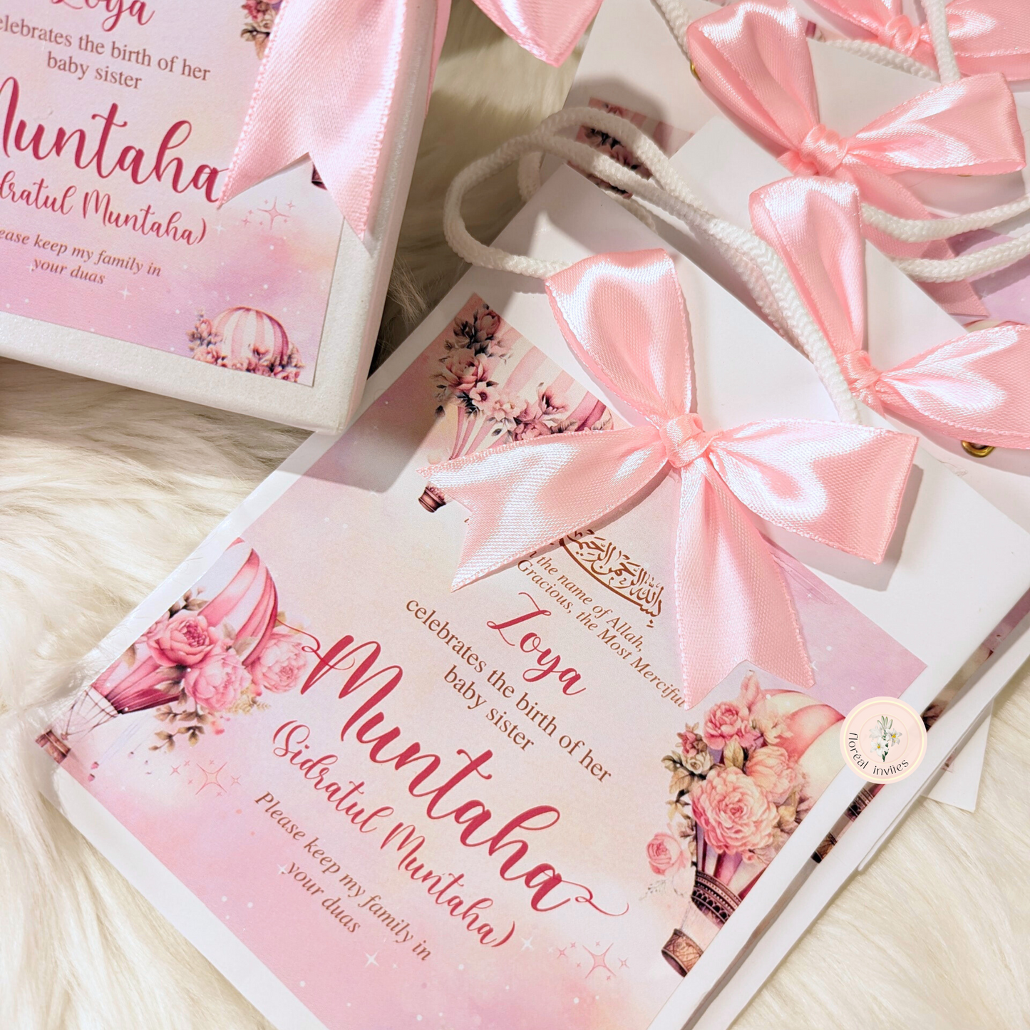 Pink Delights - Baby Girl Announcement Box