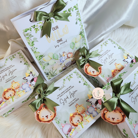 A Wild Mufasa - Baby Boy Announcement Box